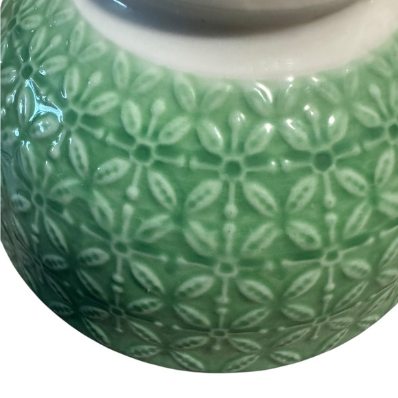 Ooh La La! by BIA Sushi Rice Ramen Bowl SET OF TWO Yellow Green Print Serveware - Picture 11 of 13